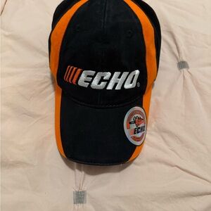 Echo Cap with Black and Orange Accents